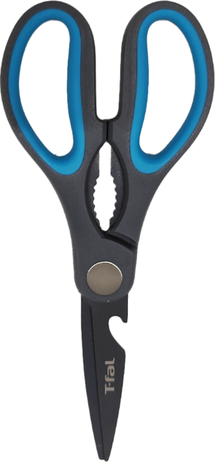 Tefal 特福 廚房剪刀, 黑色 + 藍色, 1支