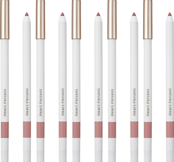 하트퍼센트 비건뷰티 도트 온 무드 립펜슬 슬림 0.4g, 06 로즈베이지, 5개