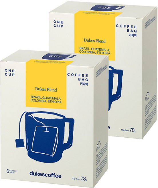듁스 커피백 듁스블렌드, 13g, 6개입, 2개