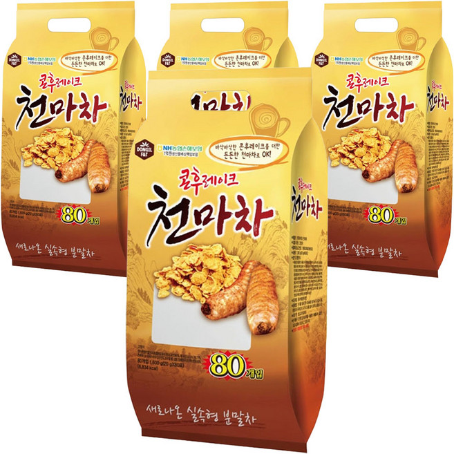 동일 콘후레이크 천마차, 20g, 80개입, 4개