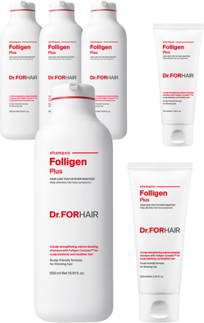닥터포헤어 폴리젠 플러스 탈모 완화 샴푸 500ml x 2P + 100ml, 2개