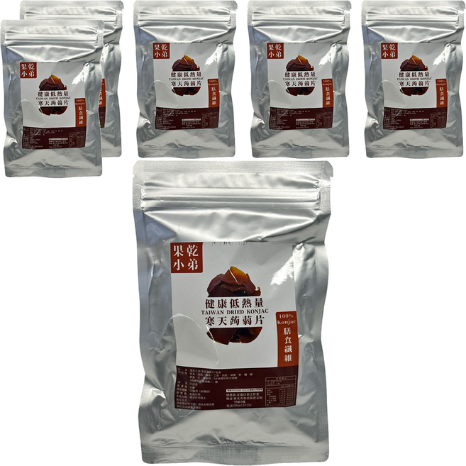 果乾小弟 寒天蒟蒻片, 75g, 6包