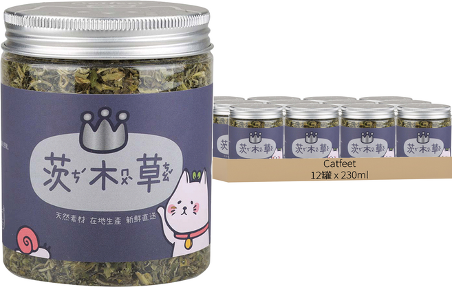 Catfeet 茨木草, 貓薄荷, 230ml, 12罐