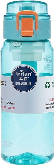 DODGE 道奇 tritan 隨行運動水壺, 1個, 680ml, 青綠色