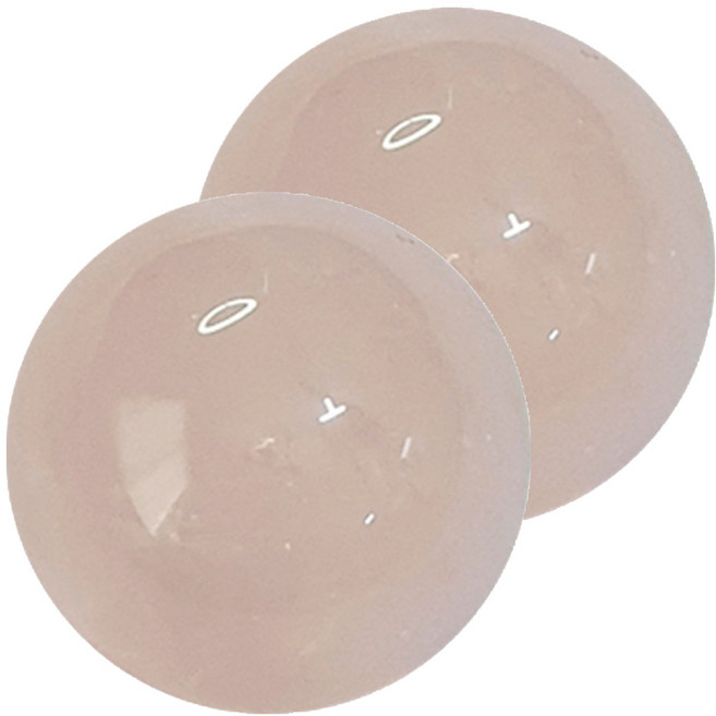 로즈쿼츠 괄사, 2개, 구슬(BR4-4)