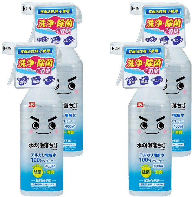LEC 電解水清潔劑, 400ml, 4瓶