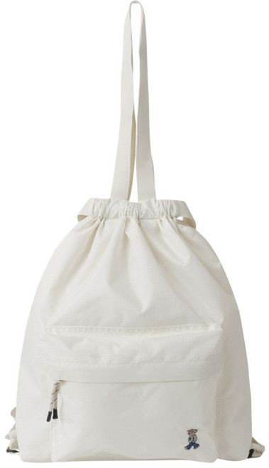 SHOOPEN 男女通用 Shoebear 托特口袋束口後揹包 HPADZGAC01, (39)象牙白