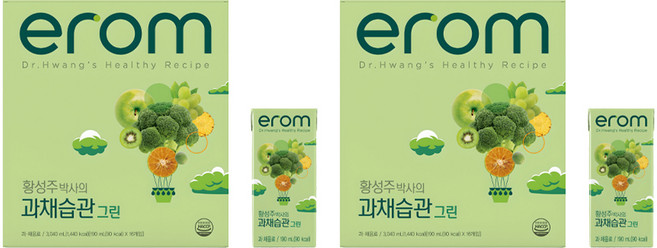 이롬 과채습관 그린, 190ml, 32개