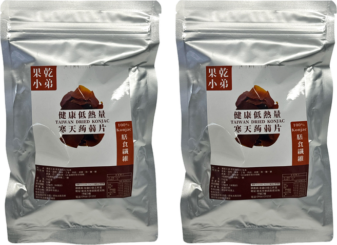 果乾小弟 寒天蒟蒻片, 75g, 2包