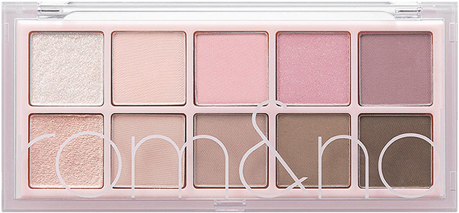 rom&nd 台灣公司貨 祕密花園系列 勝過眼皮十色眼影盤, 06 Peony Nude Garden 牡丹花園, 1個