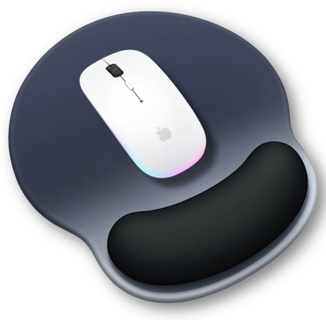 픽스몰 푹신푹신 마우스 손목 받침대, 블루블랙, 1개