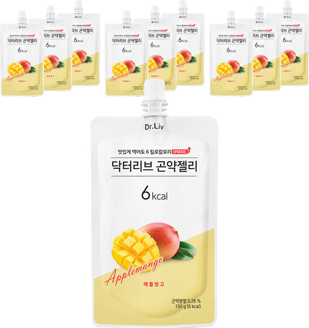 닥터리브 곤약젤리 애플망고맛, 150g, 10개