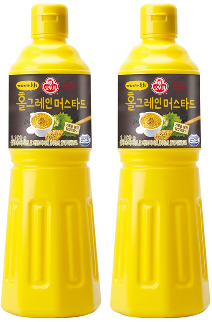 오뚜기 홀그레인머스타드, 1.1kg, 2개