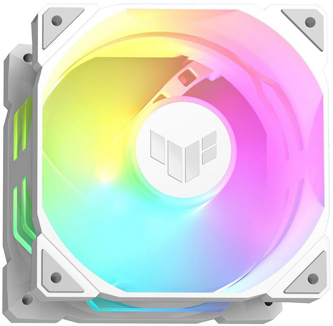 ASUS 華碩 GAMING TR120 FAN ARGB REVERSE WHITE 反向扇, TUF GAMING TR120, 軍戎白, 1個