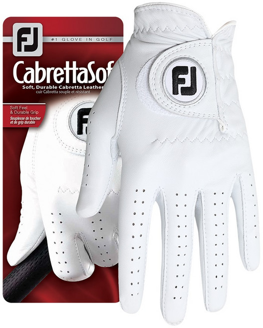 풋조이 여성용 카브레타소프 양피 골프장갑 왼손용, 1개, 화이트