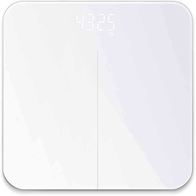 홈플래닛 디지털 LED 가정용 체중계, 화이트, 1개, CSC-01