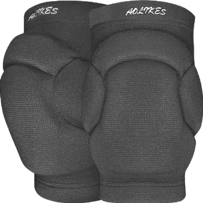 AOLIKES 奧力克斯 護膝 腿圍48~55cm用 250g 2個, 黑色, 1組