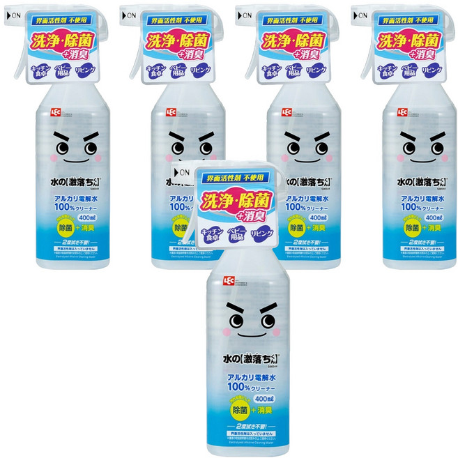 LEC 電解水清潔劑, 400ml, 5瓶