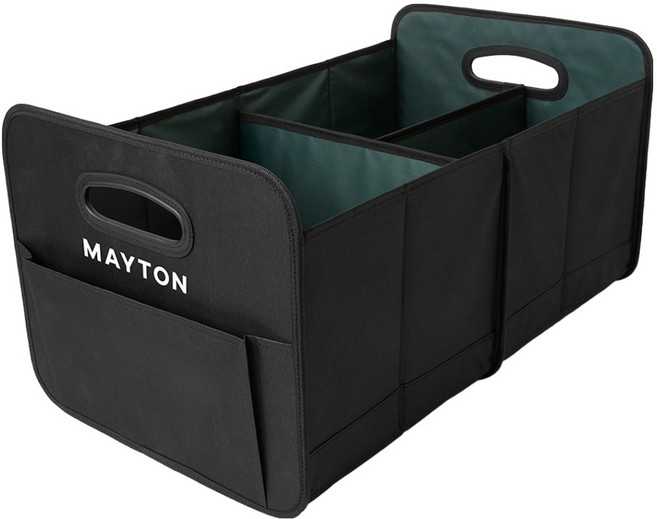 메이튼 자동차 다용도 폴딩형 접이식 트렁크 수납 정리함, 블랙