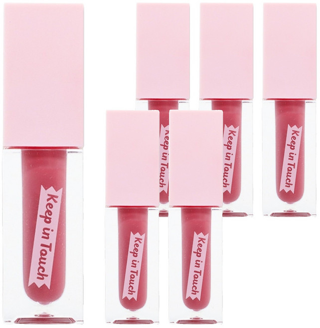 [비건뷰티] 키핀터치 젤리 립 플럼퍼 틴트, 파라다이스핑크, 6개