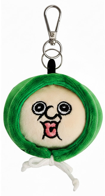 胖胖伊連帽舒壓球鑰匙圈 綠色款, 1個, 邦邦吉 綠色, 8cm