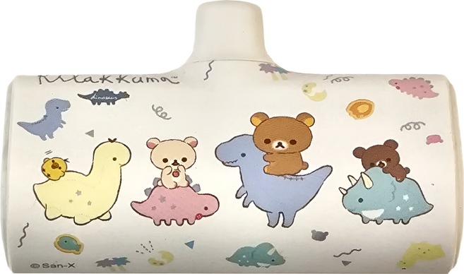 Rilakkuma 拉拉熊 PD快充 直插式口袋隨身行動電源 Lightning, PRL-116, 恐龍世 白色