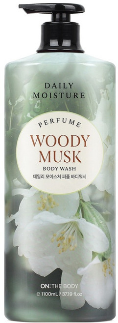 온더바디 데일리 모이스처 퍼퓸 바디워시 우디 머스크향, 1.1L, 1개