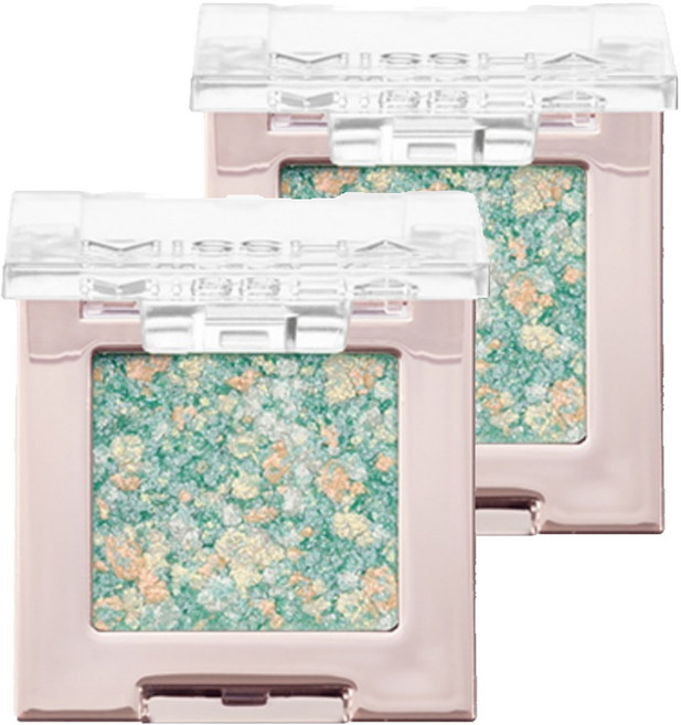 미샤 글리터 프리즘 아이섀도 2g, No 22 민트 프리즘, 2개