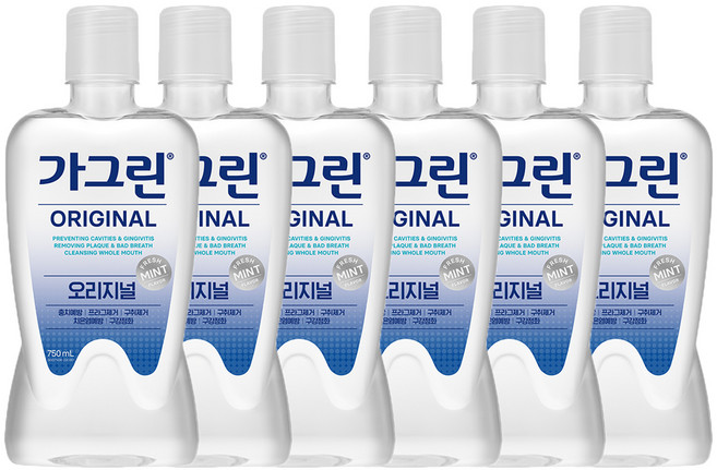 가그린 오리지널 구강청결제, 750ml, 6개