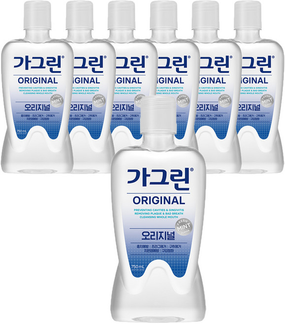 가그린 오리지널 구강청결제, 750ml, 7개