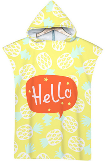 셀레네 후르츠 썸머 후드 비치타월 75 x 110 cm, A06, 1개