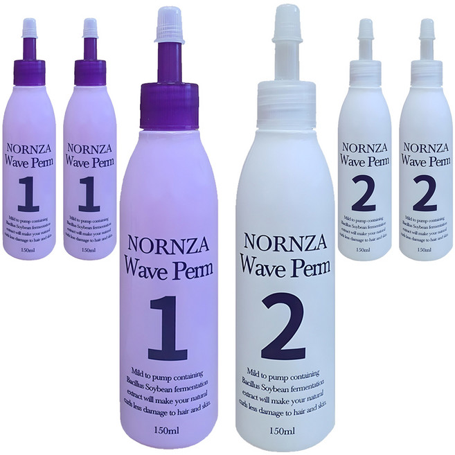 노른자 웨이브펌 파마약 1제 1 + 2제 세트, 150ml, 3개