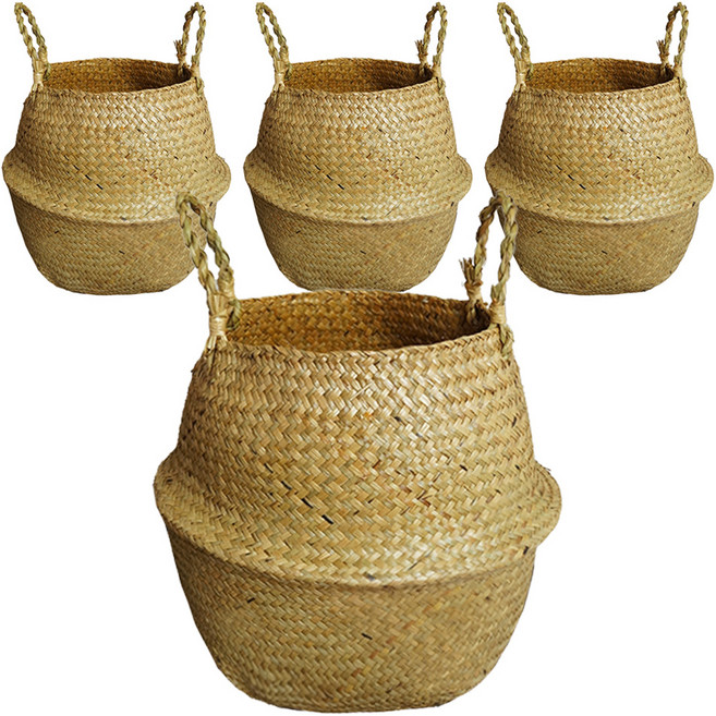 케이트가든 왕골해초 바구니 소, 4개