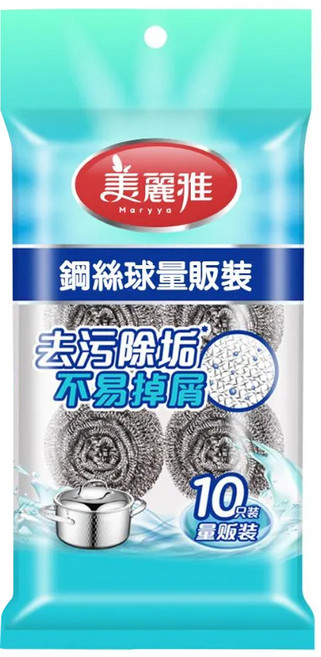 Maryya 美麗雅 鋼絲球量販裝, 10入, 1包