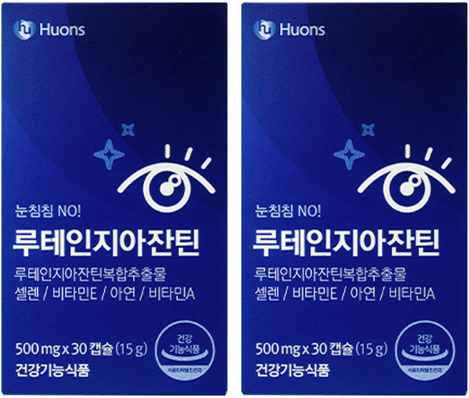 휴온스 루테인 지아잔틴, 30정, 2개