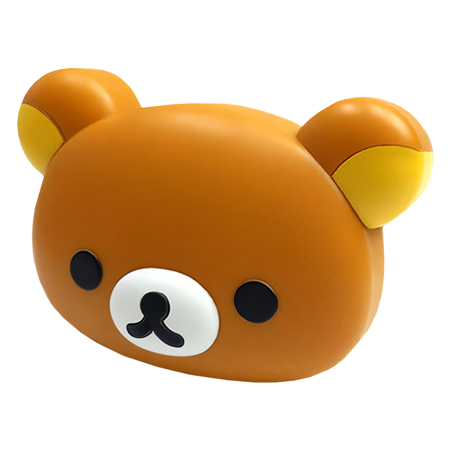 Rilakkuma 拉拉熊 立體造型磁吸無線充行動電源 5600Series 100 x 68 x 32mm 行動電源126.4g 底座56.1g, PRL-117, 拉拉熊 棕色