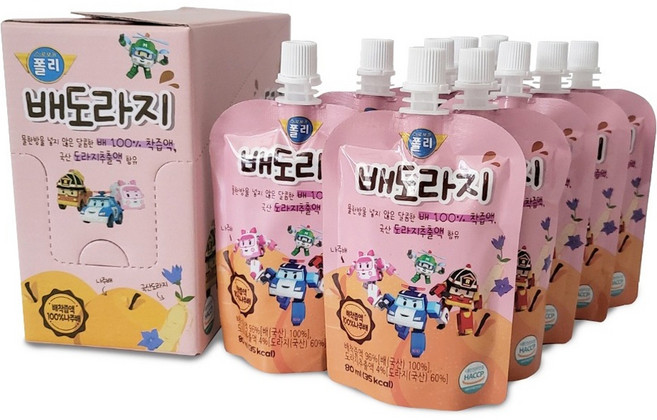 로보카폴리 배도라지즙, 80ml, 10개