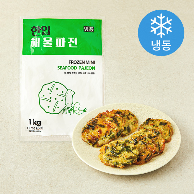 한입 해물파전 (냉동), 1kg, 1개