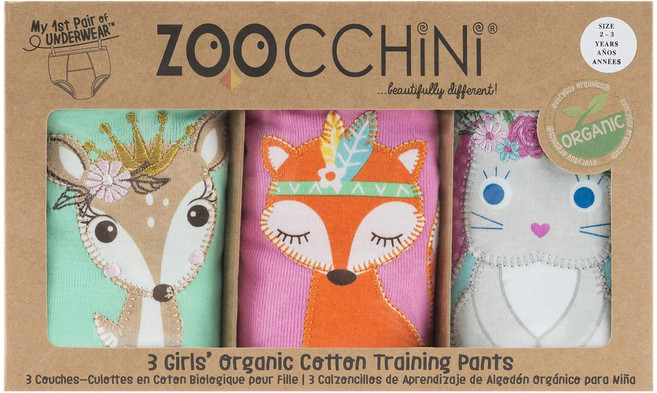 ZOOCCHiNi 訓練褲3件組 2~3歲, 夢幻動物, 1組