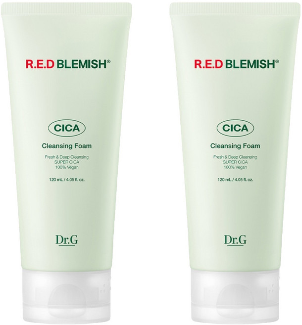 닥터지 레드 블레미쉬 시카 클렌징 폼, 120ml, 2개