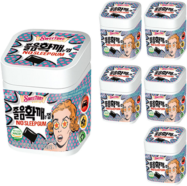 스위토리 졸음확깨는 껌, 108g, 6개