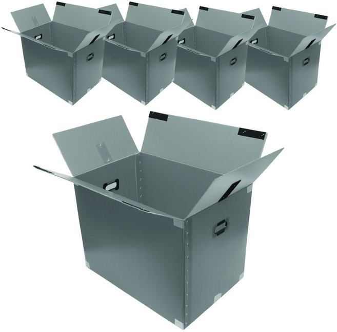 코멧 두꺼운 이사박스 3T 고급 벨크로형 3호~7호, 실버, 5개