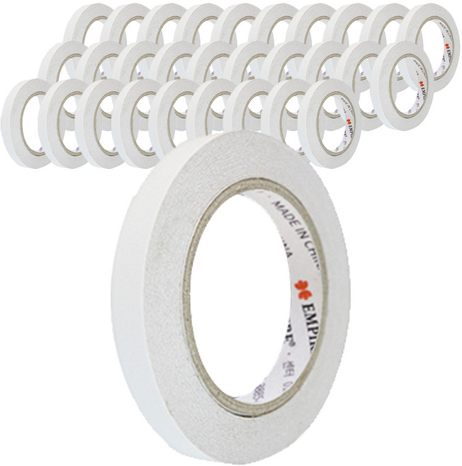 엠파이어 고점착 양면테이프 15mm x 30m, 화이트 반투명, 30개입