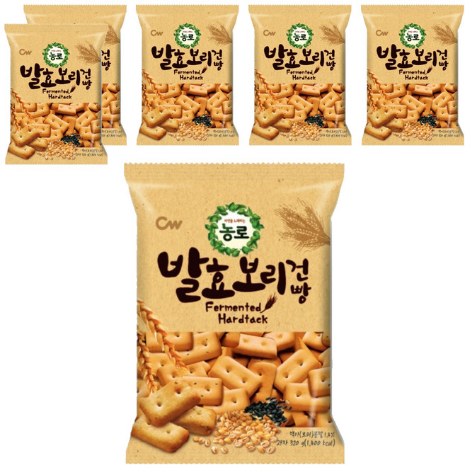청우 발효 보리 건빵, 320g, 6개