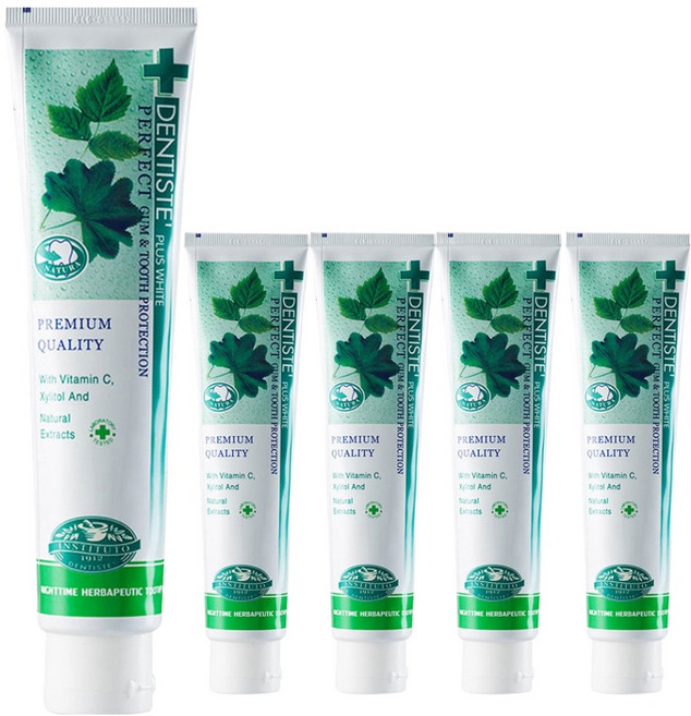 덴티스테 플러스 화이트 치약, 200g, 옵션선택, 5개