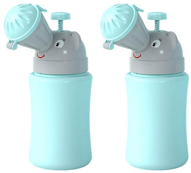 s-sportplus+ 攜帶式尿壺 男童, 藍色, 2個