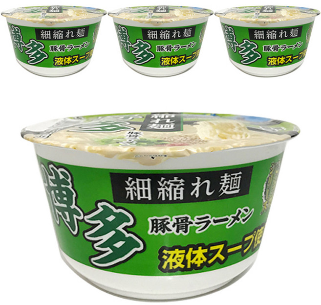 멘노스나오시 하카타 돈코츠 컵라멘 103g, 4개