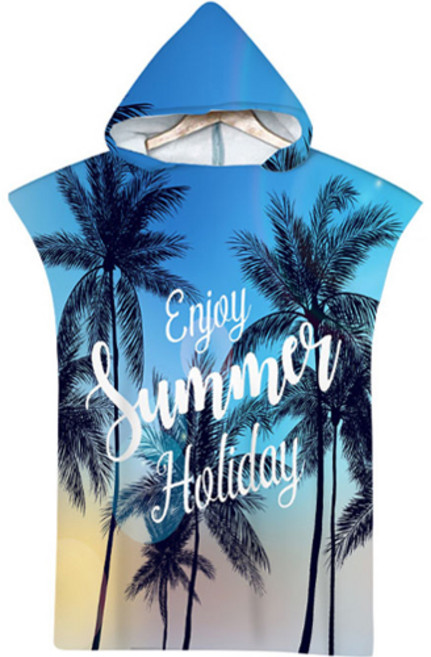 셀레네 썸머 후드 비치타월 75 x 110 cm, A12, 1개