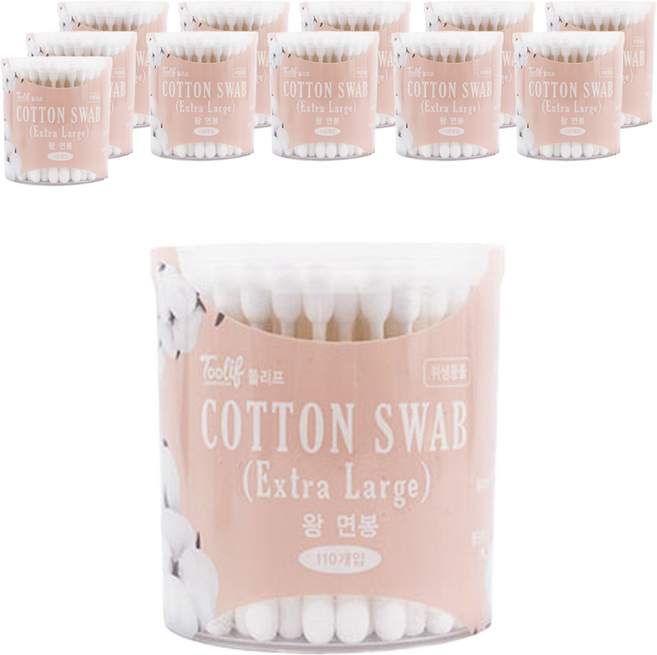 툴리프 엑스트라 라지 왕면봉, 110개입, 12개