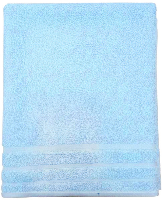 LIFE 來福牌 浴巾 380g 棉紗 66 x 132cm, 藍色, 1條